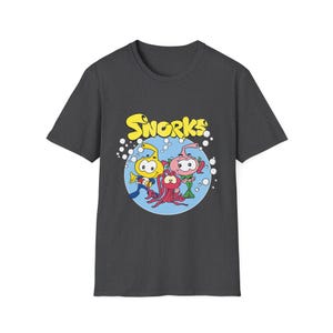 1980s Snorks Cartoon Shirt - Retro Nostalgic Graphic Unisex Tee - 80s Adult Style Tee Shirt - Softstyle T-Shirt