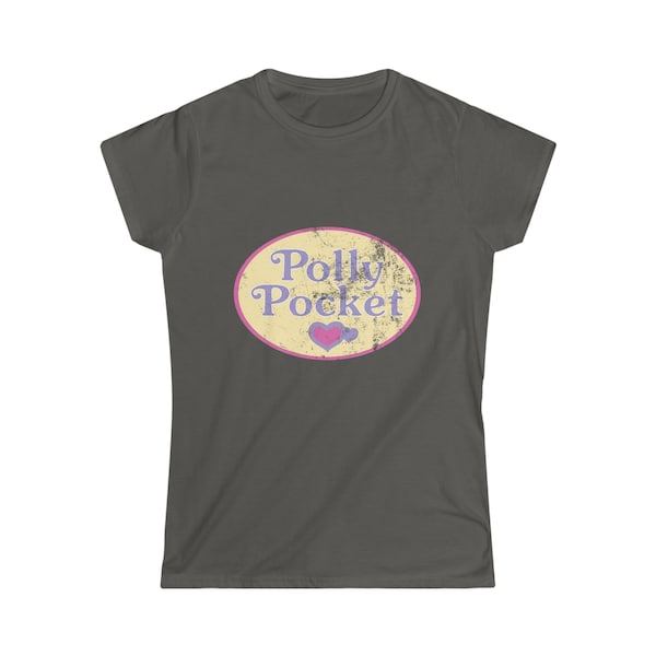 Polly Pocket Retro - Women's Softstyle Tee,  80s style Polly Pocket T-shirt