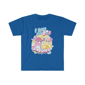 Retro Popples I Love The 80's - Colorful Stuffed Animal Creatures Unisex Softstyle T-Shirt