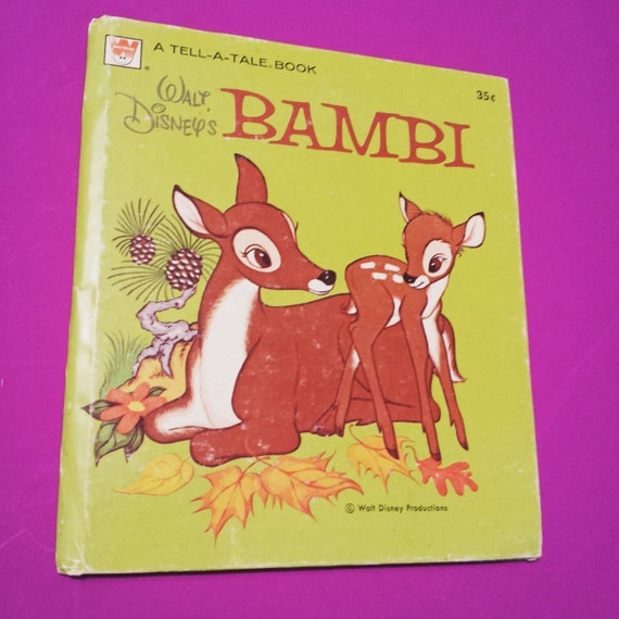 Bambi Walt Disney Book Animated Cartoon Movie Film Motion Picture Deer Animal Animals Forest 20s 90s 90s 90s Kid Kids Kids Childrens