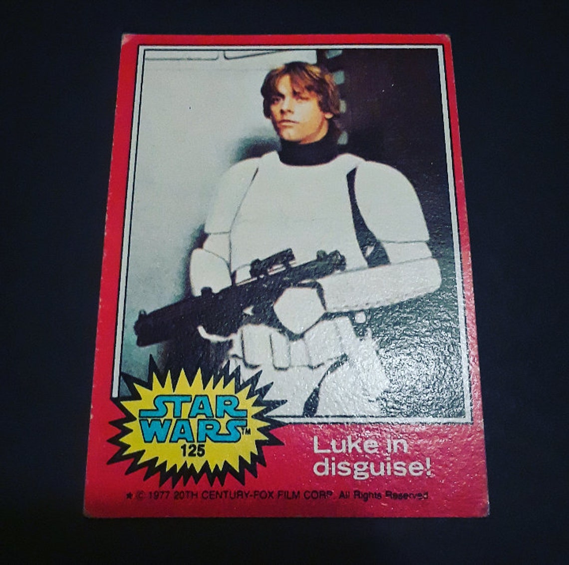 star wars cards 1977 red