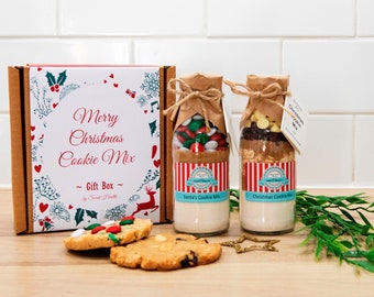 MERRY CHRISTMAS Gift Pack | Easy to bake Cookie Mixes in a bottle