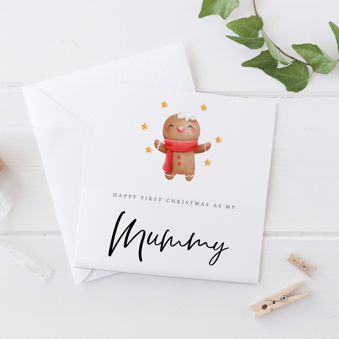 Mummy's First Christmas Card 1st Christmas as My Mummy Baby's First ...