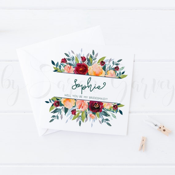 card will you be my bridesmaid