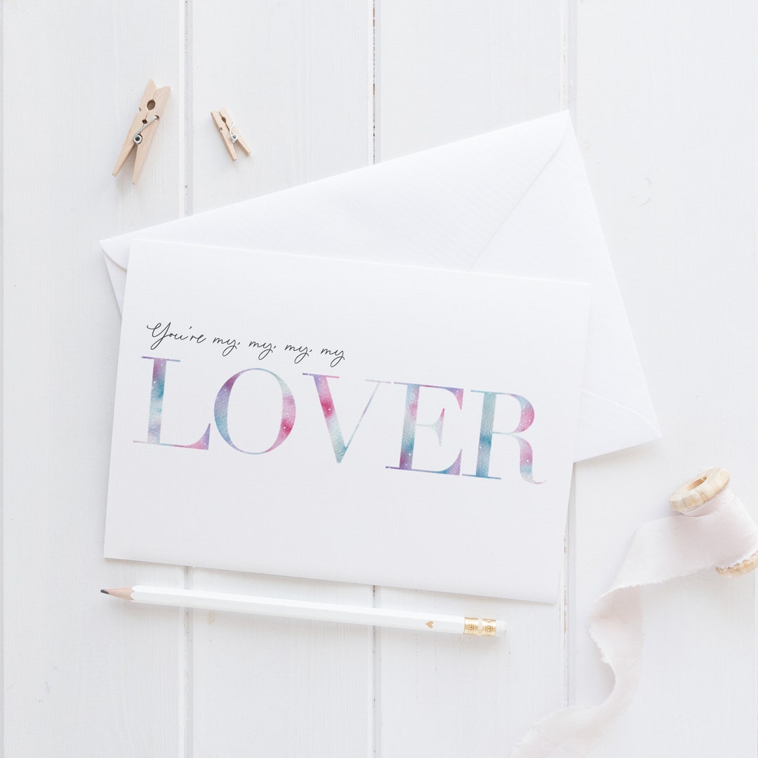 Taylor Swift Anniversary Card Lover Card Swiftie Card Wedding