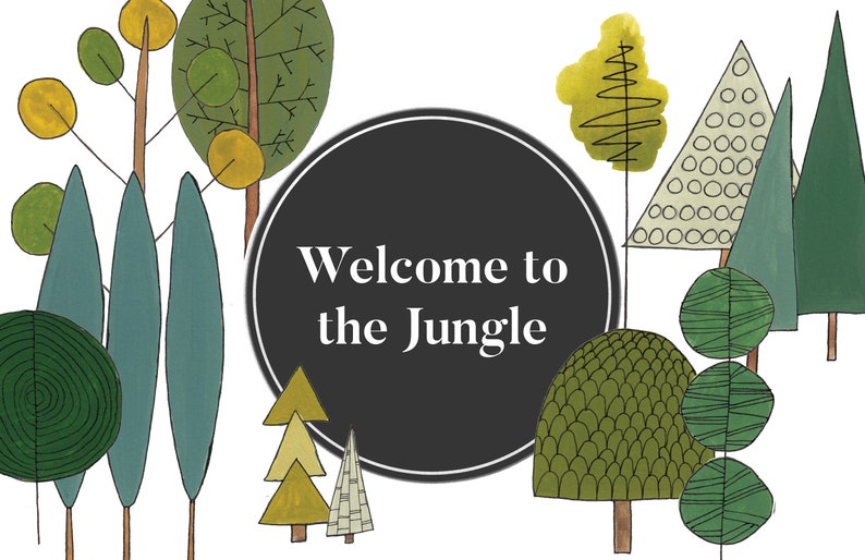 Hand-Painted Watercolor Tree Clipart