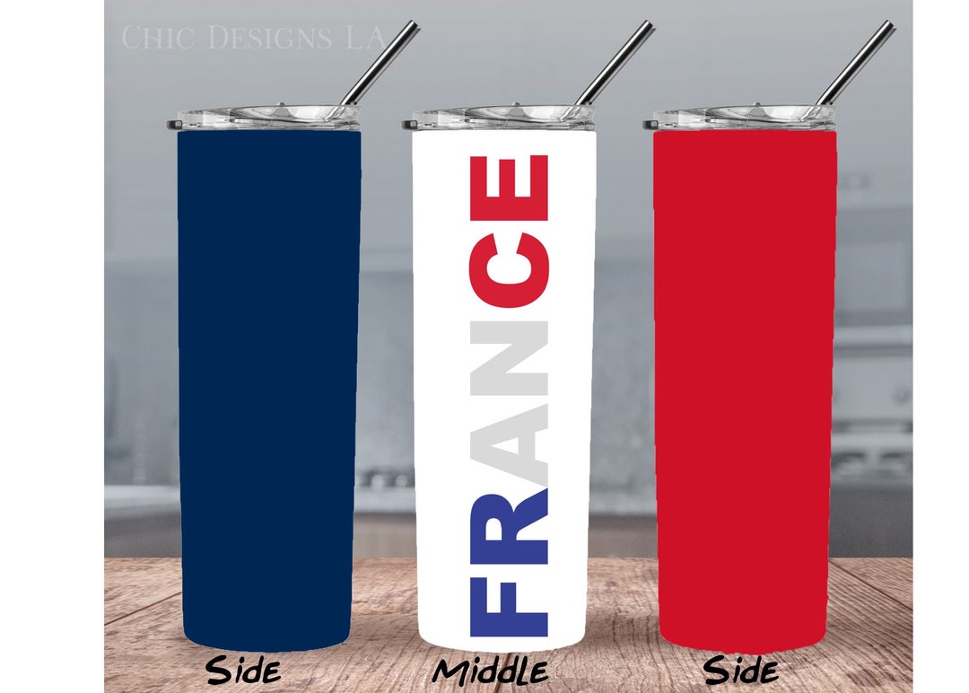 France Flag Png Tumbler Wrap Made in France French Gifts Etsy