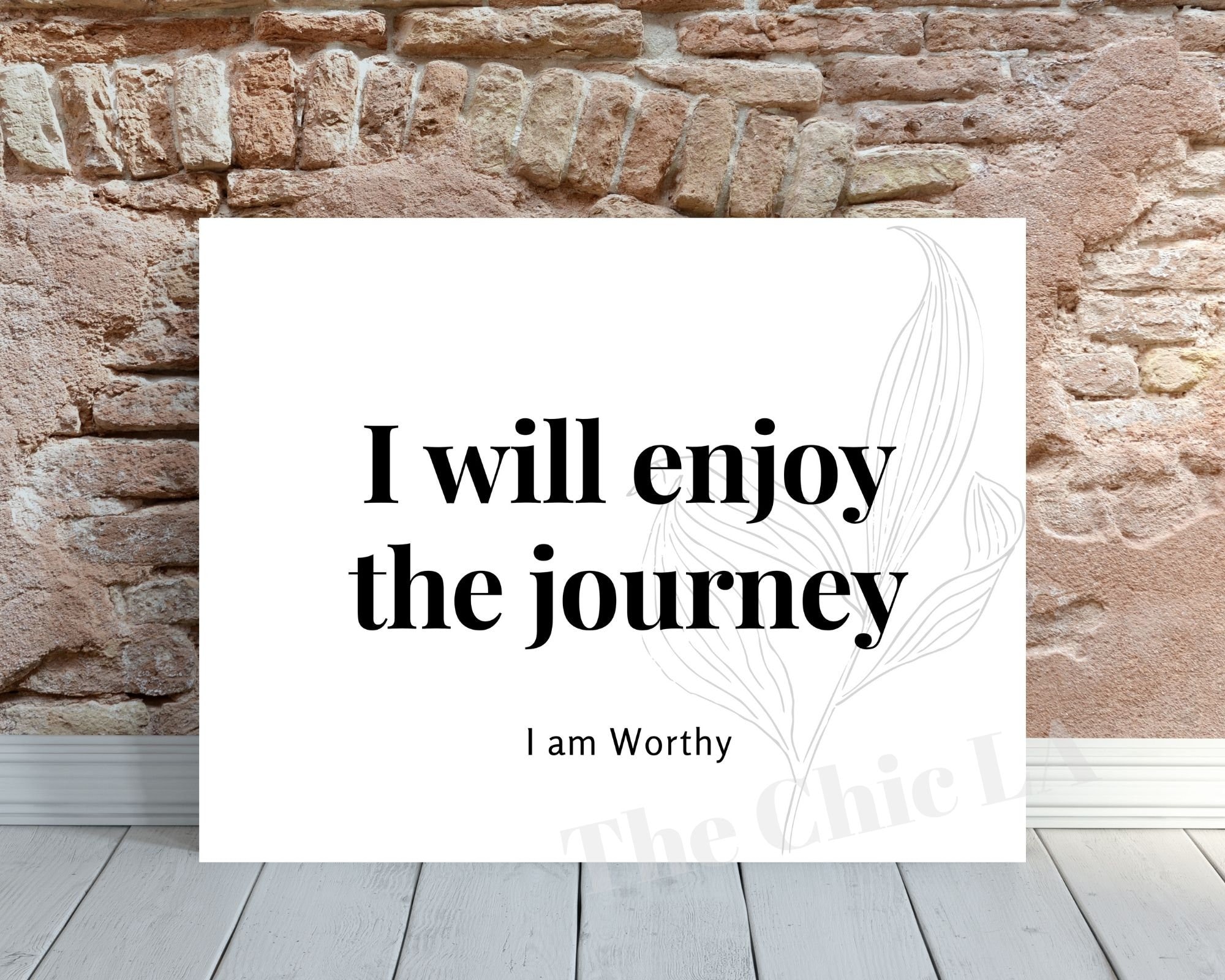 Wall Hangings Home Décor Black & White Prints Daily Affirmations I Am ...