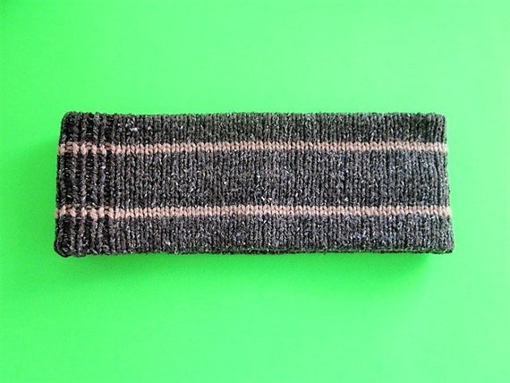 Mens Striped Headband Knitting Pattern Instant Download Mens Striped Headband Knitting Pattern Instant Download