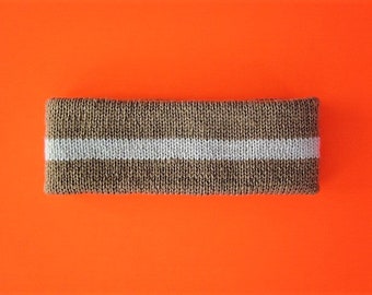 Womens Basic Striped Headband - KNITTING PATTERN - Instant Download