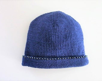 Gorro con cuentas para bebé - PATRÓN DE TEJIDO - Descarga instantánea