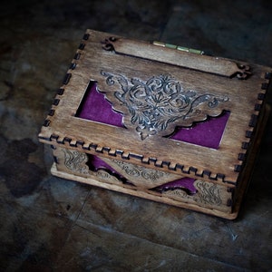 Bijoux Boîte à musique en bois, Boîte à main, boîte à bijoux en bois avec look vintage, boîte en bois Wizarding, boîte à bijoux Aladdin