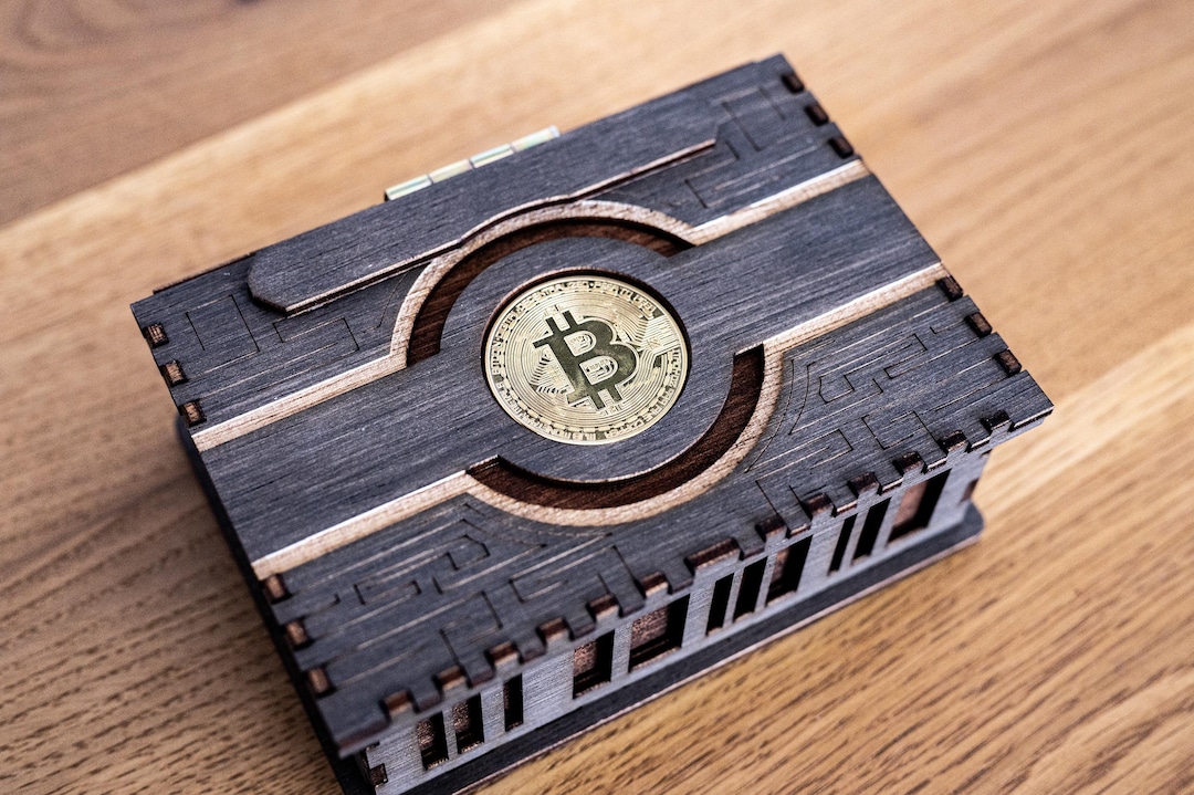 Bitcoin Wooden Box, Bitcoin Handmade Box, Bitcoin Fan Art, Bitcoin Gift ...
