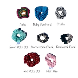 Multipack Mini Scrunchies | Set of Two | Mix and Match | Recycled Sustainable Accessory Upcycled Eco Hair Tie