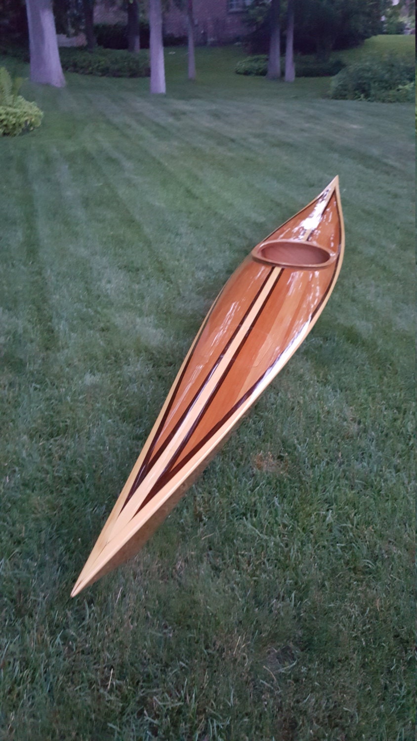 Wooden hybrid Kayak Cedar Strip. 17' CLC Shearwater | Etsy