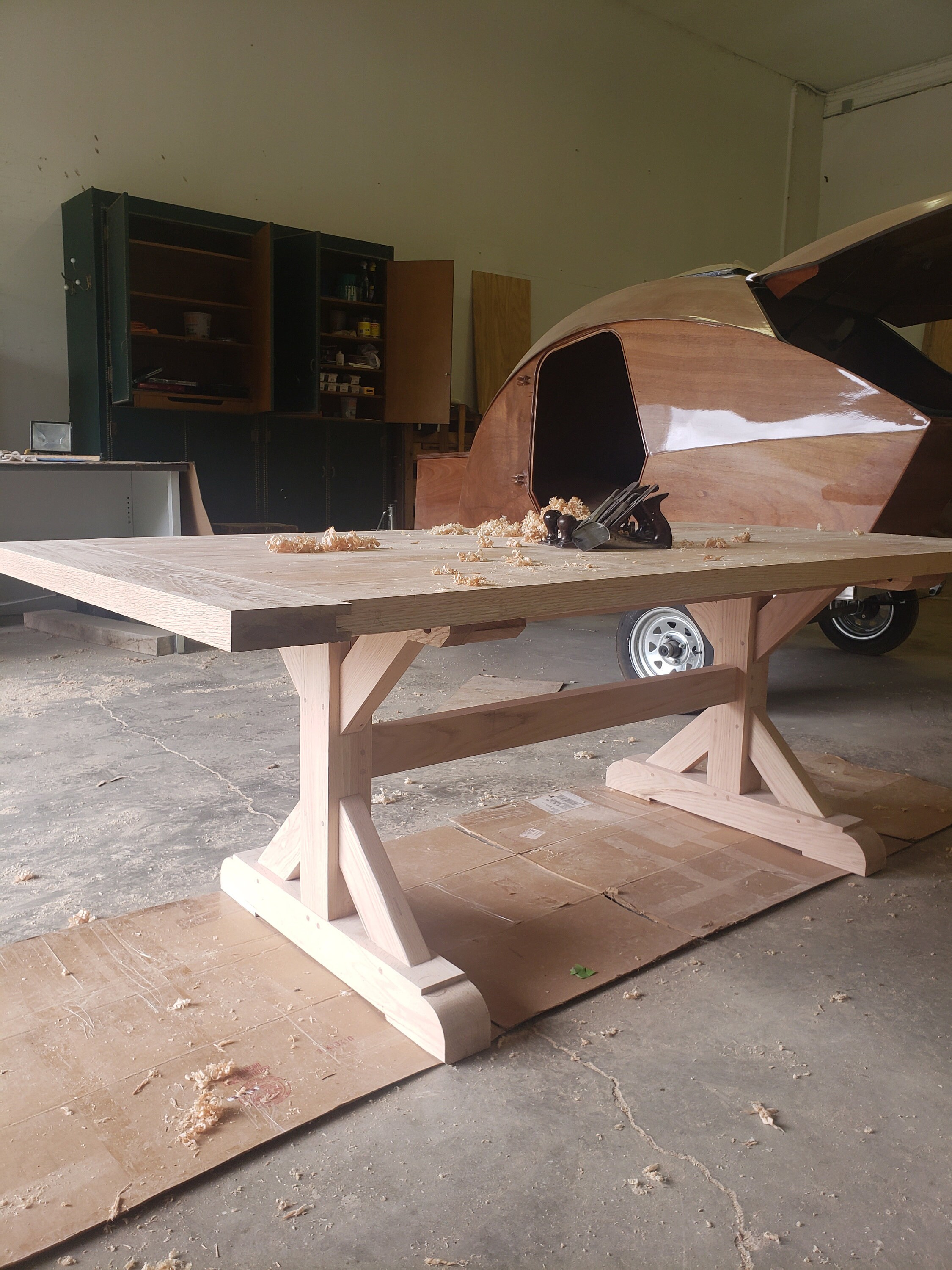 Farm Table Timber Framed Built Etsy