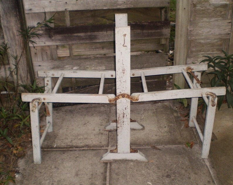 Antique Primitive Wooden Wash Tub Stand 1900 S