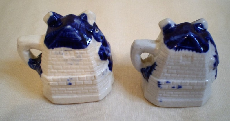 Antique Rare Cobalt Blue Salt and Pepper Shakers-Made in Occupied Japan-1930/'s