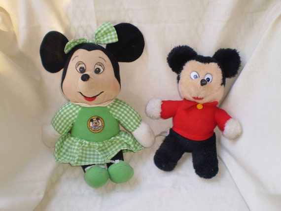 mickey and minnie plush toys