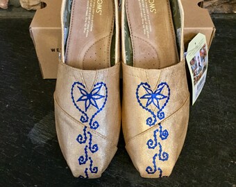 His&Her "Her" Henna wedding shoes