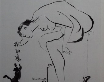 PICASSO Gravur Datiert 1954 mit COA. EINZIGARTIGES Geschenk von seltener Kunstdruck, Pablo Picasso Rare Art. Etwas Exklusives und Anderes. Kostenloser Versand