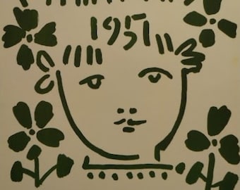 ピカソ ヴィンテージ プリント 1955 オリジナル ブック プレート