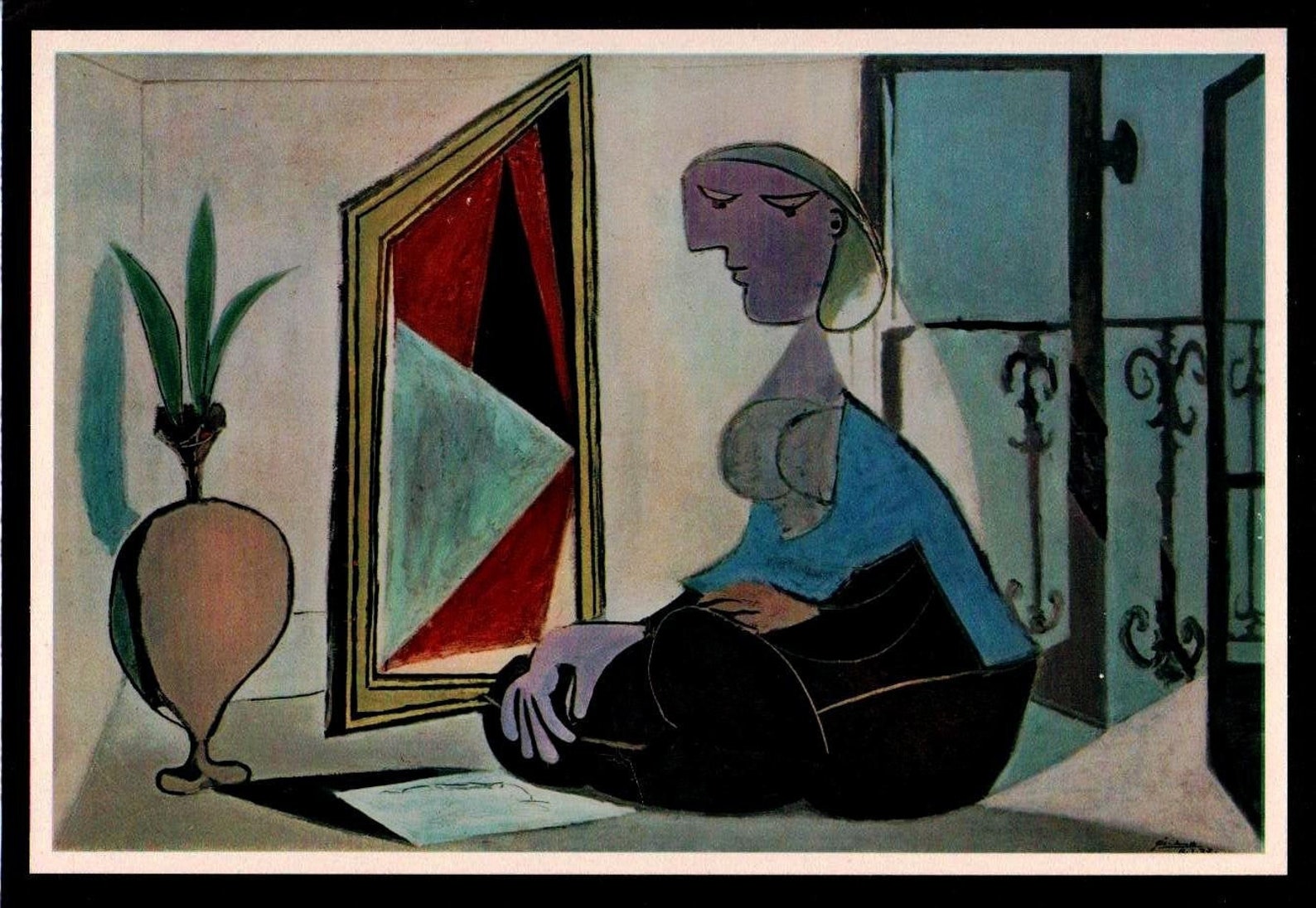 Пабло пикассо картина женщина с веером