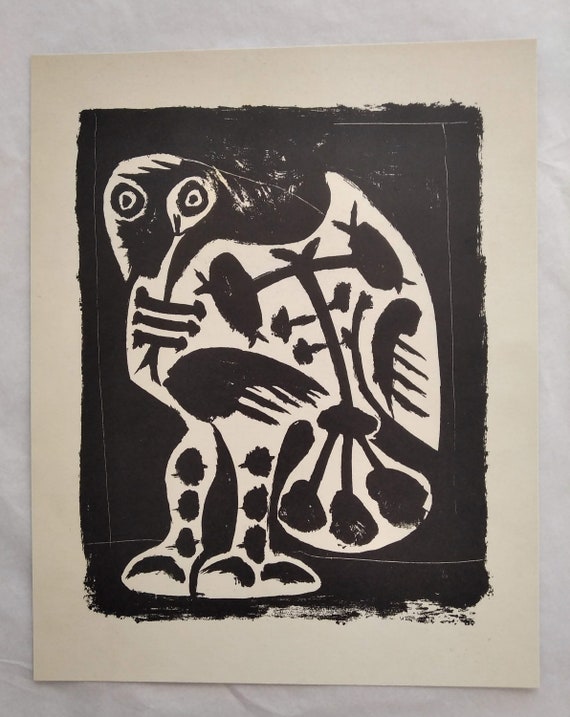 ピカソ鳥のリトグラフ