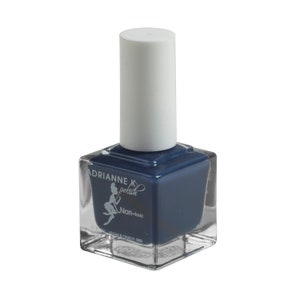 ADRIANNE K Nontoxic 10 Free Midnight Blue Nail Polish, Blue Babe, .51 Fl Oz. Glossy. Vegan
