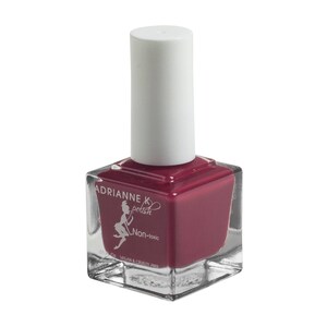 ADRIANNE K Nontoxic, Glossy Maroon Nail Polish, Delilah! .51 fl oz. Glossy. Gel Effect. Long Lasting. Quick Dry