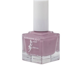 ADRIANNE K Nontoxic 10 Free Lilac/ Pink Nail polish, Paris! .51 fl oz, Glossy. Opaque. Quick Dry. Vegan