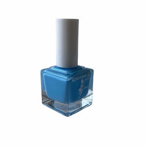 Mykonos! Nontoxic Aqua Blue Nail Polish by ADRIANNE K, Quik Dry, Vegan & Cruelty-free. Pregnancy Safe, .51 Fl Oz