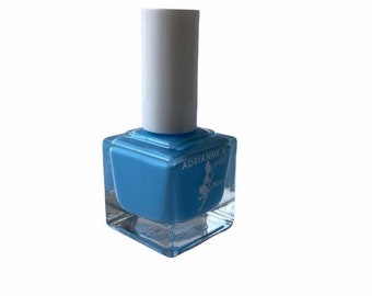 Mykonos! Nontoxic Aqua Blue Nail Polish by ADRIANNE K, Quik Dry, Vegan & Cruelty-free. Pregnancy Safe, .51 Fl Oz