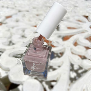 Desert Rose Nontoxic, 10 Free Shimmer Taupe/Pink Nail Polish by ADRIANNE K. Vegan, .51 fl oz, image 3