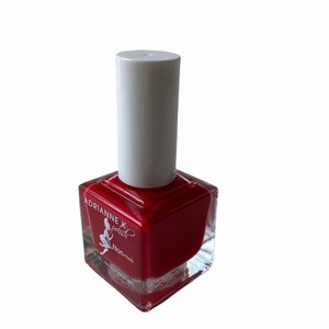 ADRIANNE K, Nontoxic Glossy Red Nail Polish, Pretty Woman! , .51 fl oz. Quick Dry. Flawless Coverage. Durable