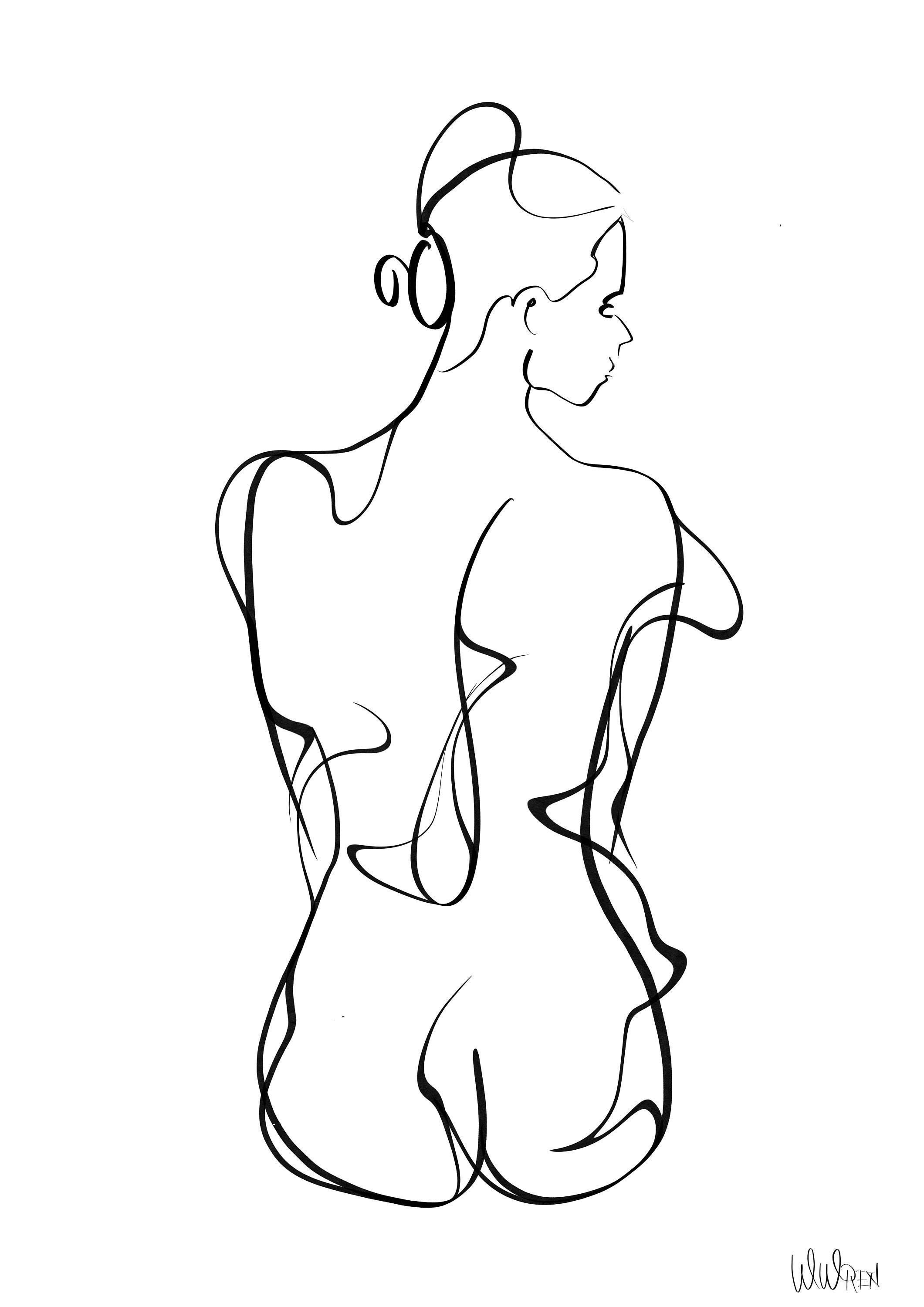 Elegant Nude Fine Art Print - bceaahf