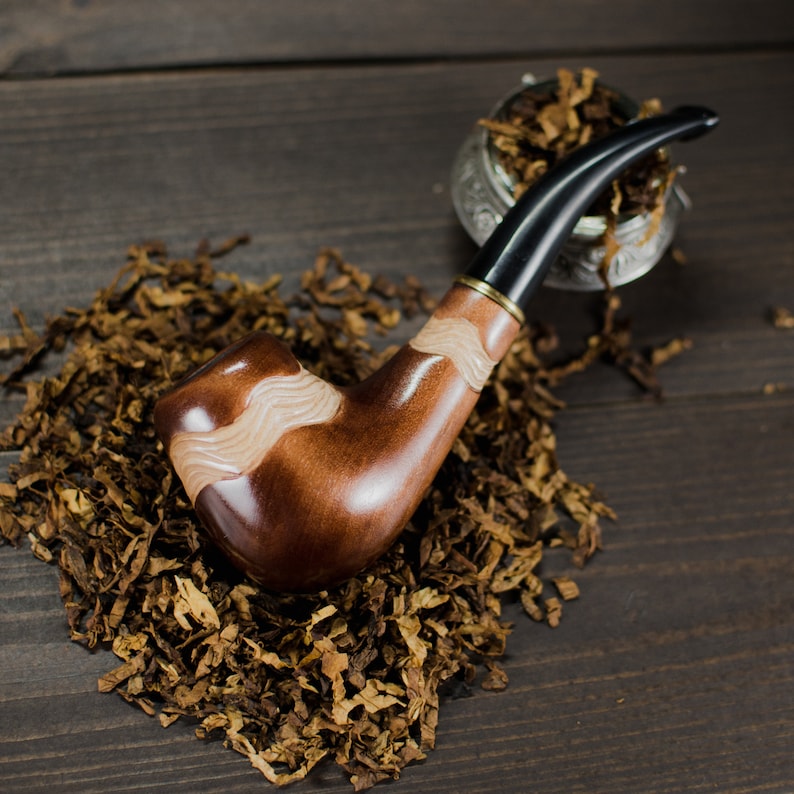 Wood carved smoking pipe Wooden Pipes Smoking pipe Breeze Wooden Pipes Tobacco pipes Tobacco Bowl Tobacco smoking pipe