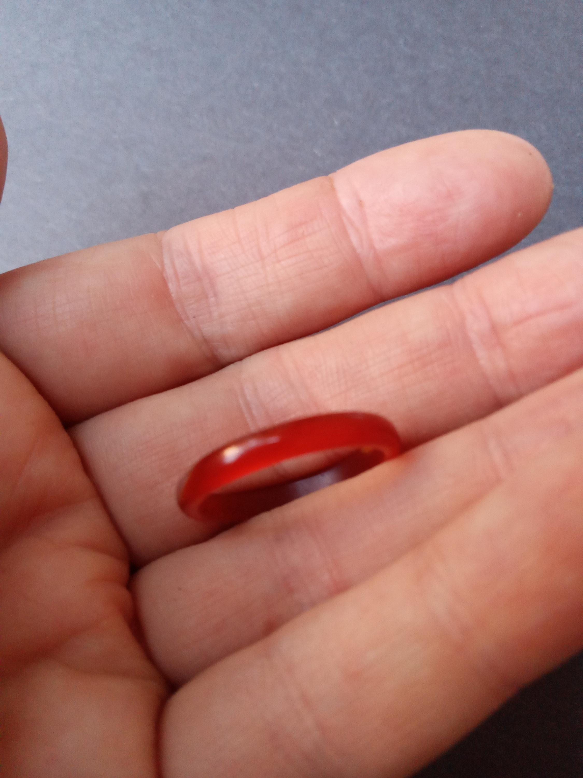 MORE LISTED Carved red stone ring gem quality carnelian sardonyx, for strength, narrow sizes 5.5, 6, 6.5, 7, 7.5, 8
