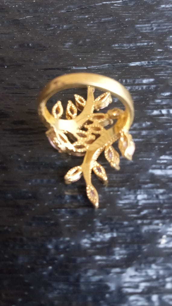 Statement extra large Seta ring pink coral  or le… - image 8