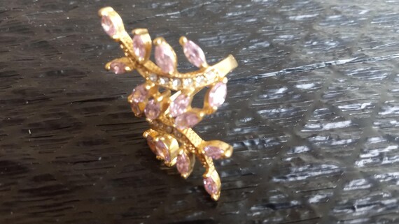 Statement extra large Seta ring pink coral  or le… - image 1