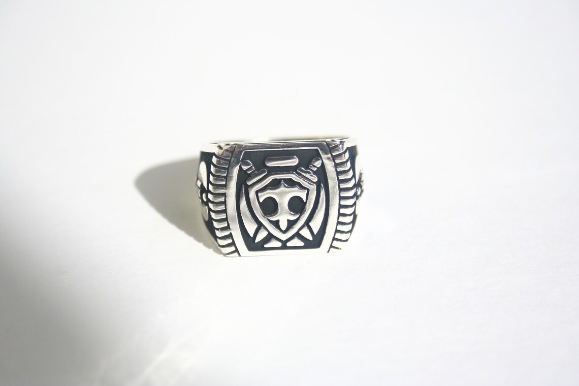 Ax Men Rings, Signet Rings for Men 925 Sterling Silver AX Sword Ring ...