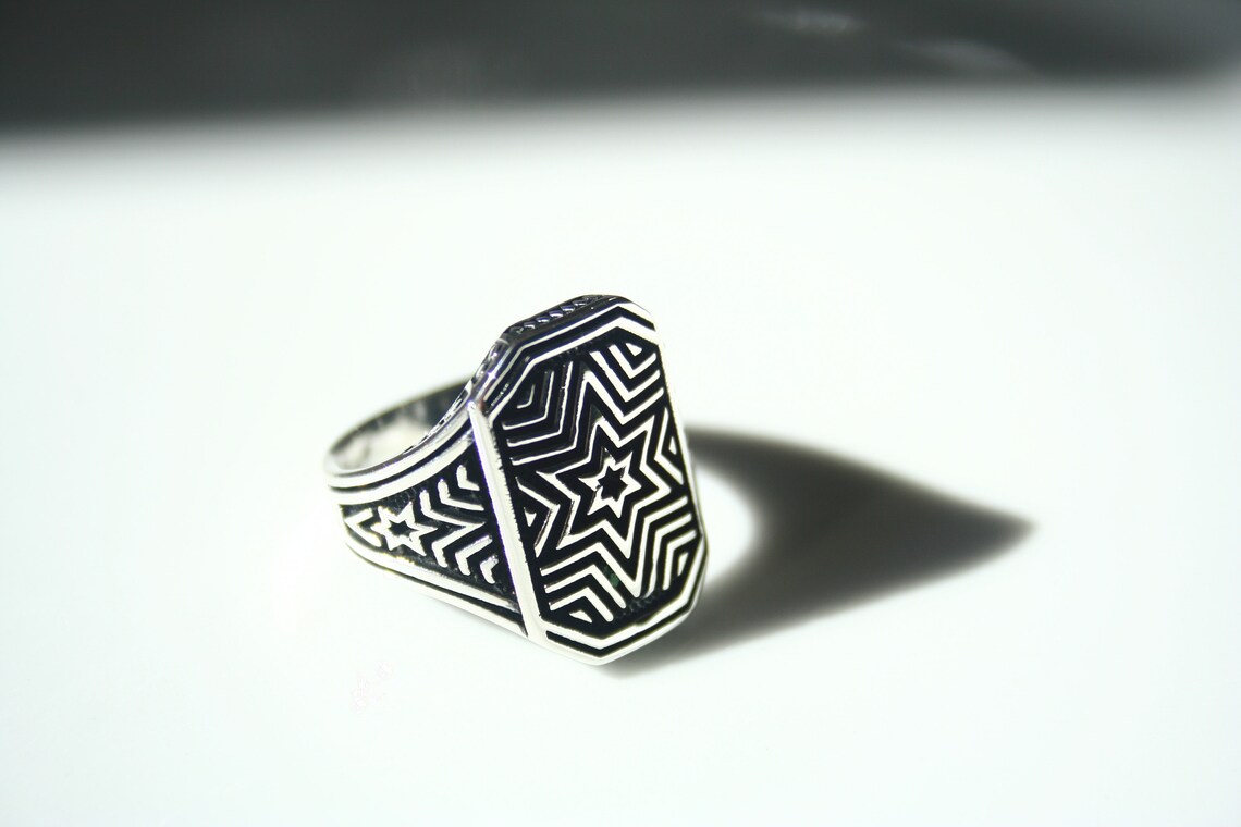 925 Sterling Silver Ring for Men | Mens Rings | Star Rings | Mens Gifts ...
