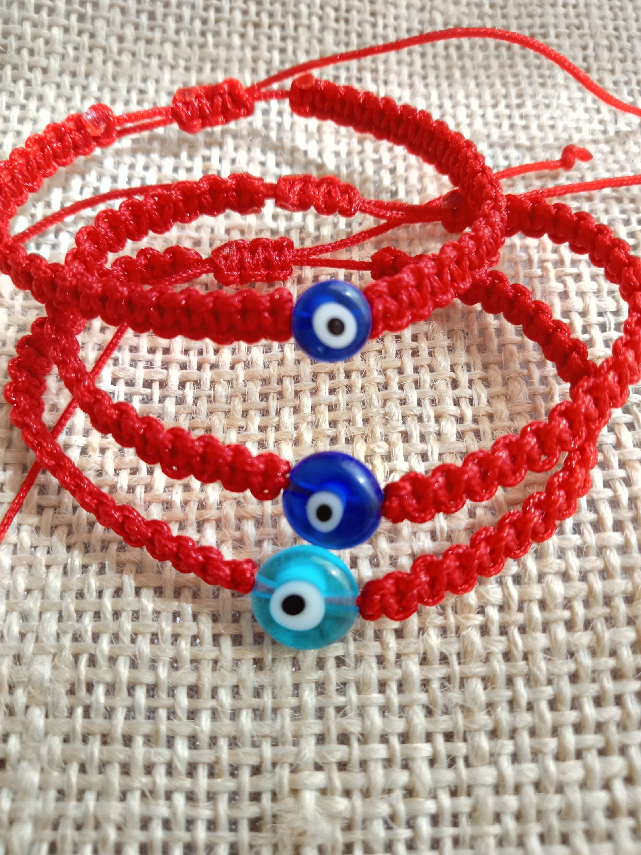 Evil Eye Red String Anklet for Babies, Red Thread Anklet, Evil Eye