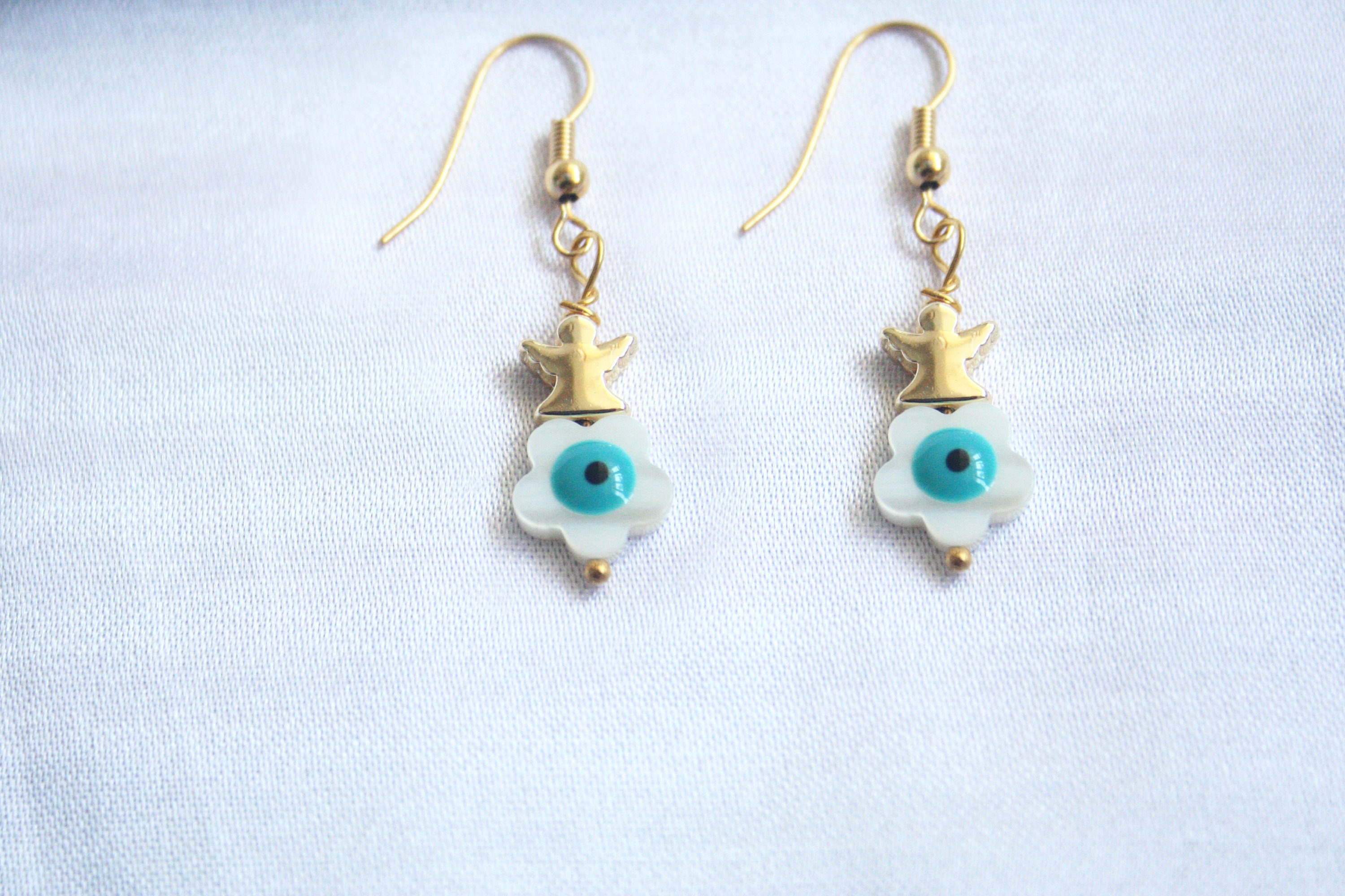 Flower Evil Eye Earring main image 1
