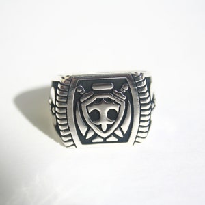 Ax Men Rings, Signet Rings for Men 925 Sterling Silver AX Sword Ring ...