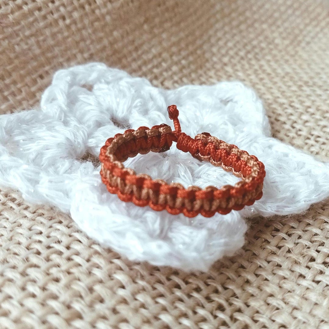 Macrome Band Ring - Adjustable Cord Ring, Macrame Ring, Handmade ...
