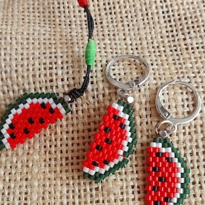 Watermelon Miyuki Bracelet, womens jewelry, Miyuki Bracelet, birthday gifts, watermelon lover Bracelet, brick stitch bracalet, handmade