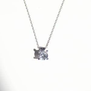 925 sterling silver Necklace, Solitaire Necklace, Sterling Silver 925, Necklace