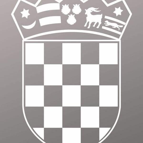 Croatia Crest Sticker Decal Car Truck  Window Bumper Laptop