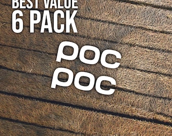 POC Ski Helmet Sticker 60mm Die Cut Vinyl Decal Snowboard Waterproof
